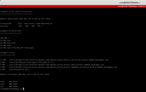 Linux diskspace check terminal